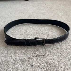 Men's Wrangler Black Leather Belt